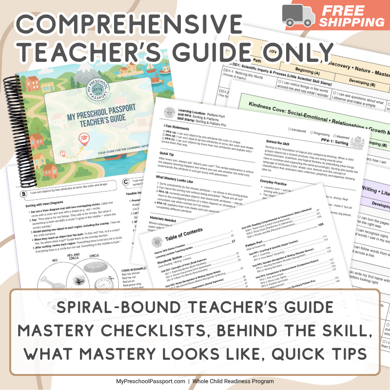 My Preschool Passport Teacher's Guide ONLY